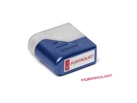 Stempel Deskmate Fortroligt röd text