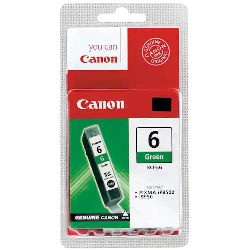 Canon Bläckpatron, BCI-6 G, 9473A002, grön, singelförpackning