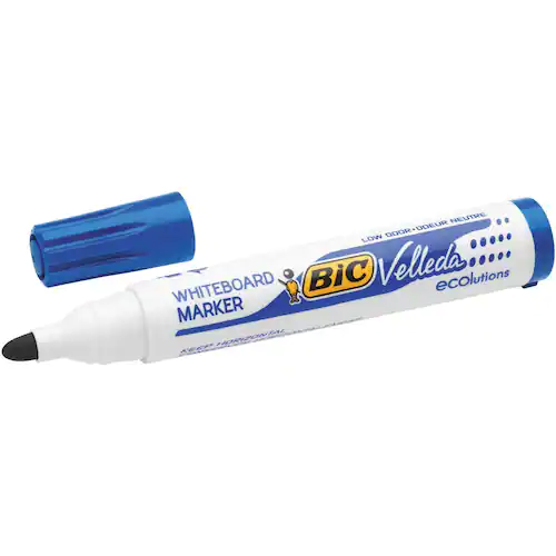 BIC® Whiteboardpenna Velleda® 1701 medelfin kulspets, blå