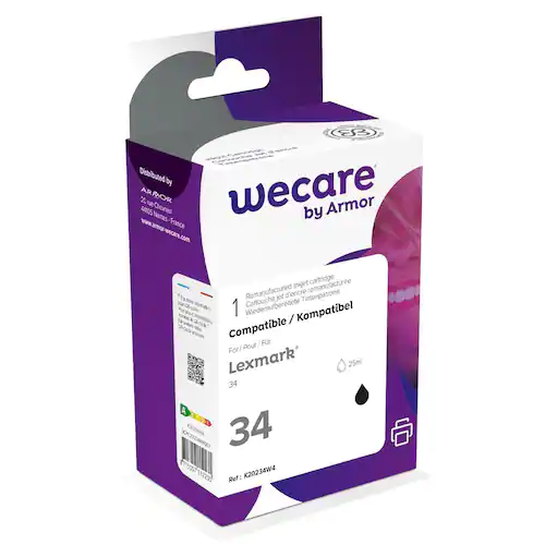 Wecare Bläckpatron LEXMARK 34 Svart