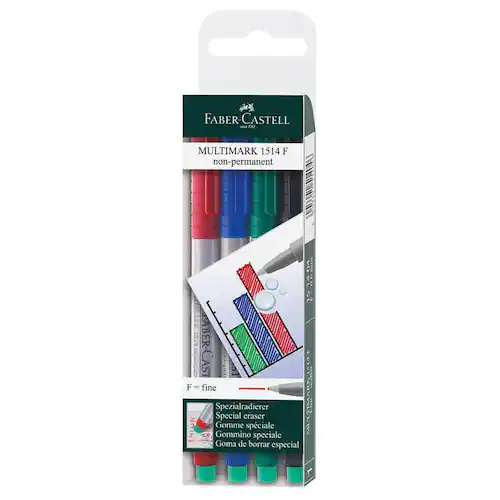 Faber-Castell Märkpenna MULTIMARK icke-permanent, 0,6 mm linjebredd