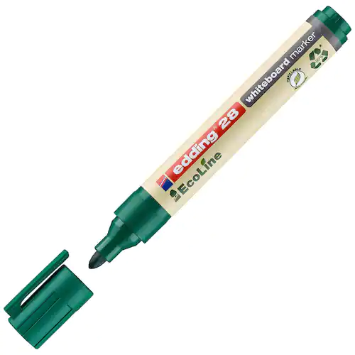 edding Whiteboardpenna, 28 EcoLine, 1,5–3 mm linjebredd, grön