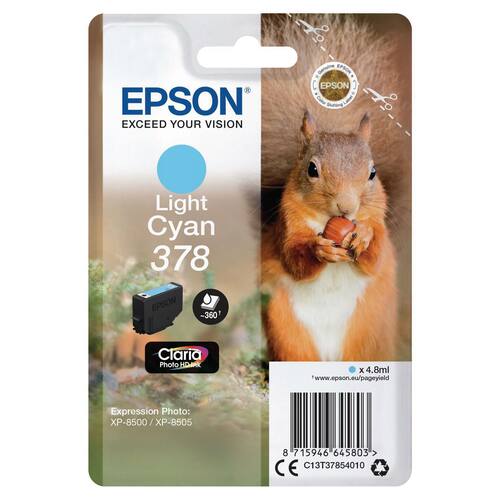 Epson Bläckpatron C13T37854010 Ljus Cyan