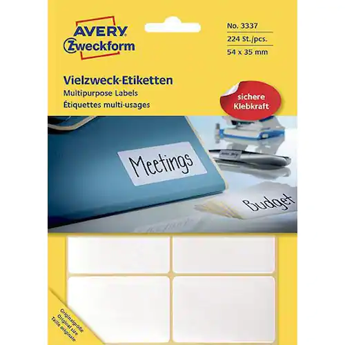 Avery Etikett handskrivning 54x35mm