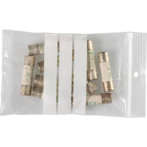 Staples Plastpåse, påskrivbar, klämförslutning, återförslutningsbar, transparent, 80 x 120 mm, 100-pack