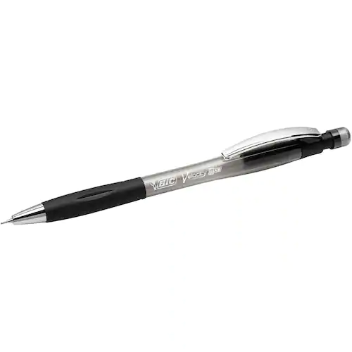 BIC® Stiftpenna, Velocity Pro, 0,7 mm HB-stift, svart pennkropp med gummigrepp