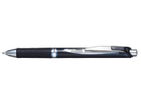 Pentel BLP77-CX, Retractable gelpenna, Blå, Svart, Blå, Silver, 0,7 mm, Pigmentbläck, Box