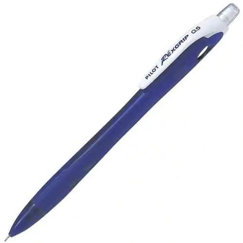 Pilot Begreen Mekanisk stiftpenna, Rexgrip Begreen, 0,5 mm stift, pennkropp med greppzon, blå
