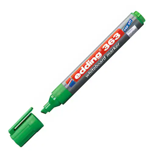 edding Whiteboardpenna 363, snedskuren spets, 1–5 mm, grön