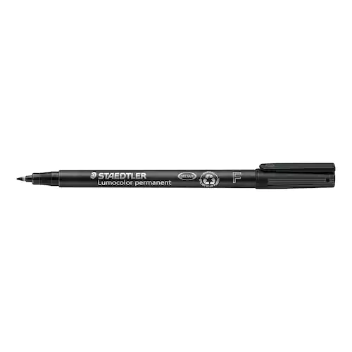 STAEDTLER Lumocolor Universalpenna Lumocolor® 318 permanent, tunn spets, svart