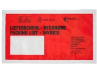 Følgeseddellellomme i pappers C5 240x185mm m/tryk 1000stk/kar - (1000 stk.)