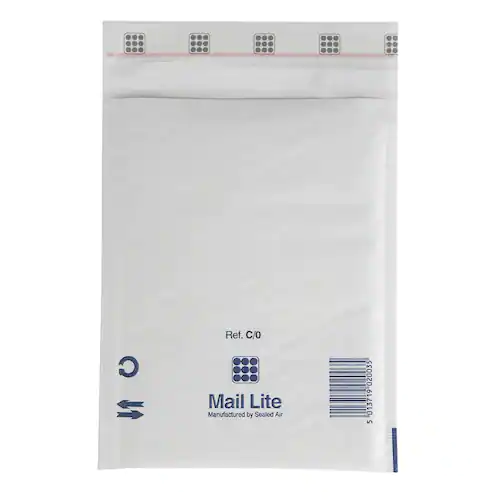 Mail Lite® Bubbelpåse C0 150x210 vit 10/FP