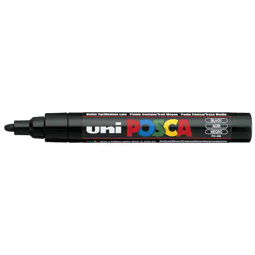 POSCA Märkpenna Posca, PC-5M, svart