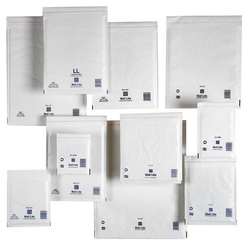 Mail Lite® Bubbelpåse CD 180x160 vit 10/FP