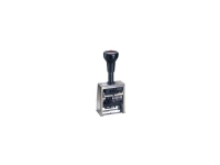 Reiner Numeroteur B6 Pagineringsstempel 23 x 6 mm (B x H) Krom, Sort