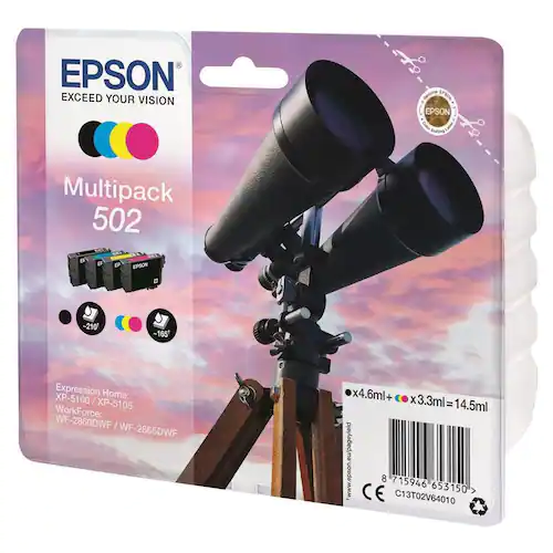 Epson Bläckpatron C13T02V64010 T502 4-färger