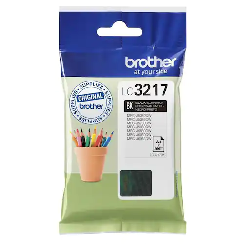 Brother Bläckpatron LC3217BK Svart