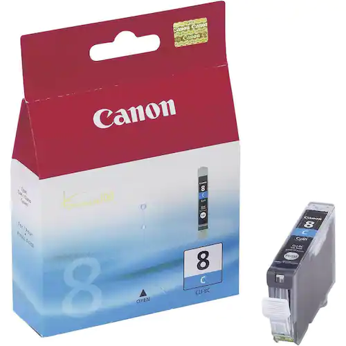 Canon Bläckpatron, PIXMA CLI-8 C, 0621B001, ChromaLife100, cyan, singelförpackning