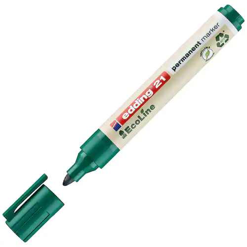 edding Märkpenna permanent EcoLine 21, 1,5 - 3 mm, grön
