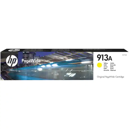 HP Bläckpatron, PageWide 913A, gul, singelförpackning