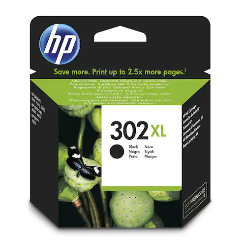 HP Bläckpatron 302XL (F6U68AE), svart, singelpack, hög kapacitet