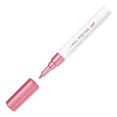 Pilot Märkpenna Pintor Fine spets, 1,0 mm, Metallic rosa