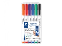 Whiteboardmarker Staedtler Lumocolor rund 1.0 mm med 6 stk. ass. farver