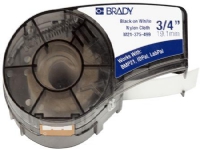 Brady People M21-750-595-WT, Svart, Vit, Självhäftande skrivaretikett, Vinyl, Termal transfer, Akryl, Permanent