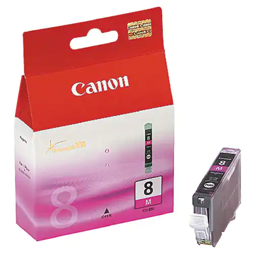 Canon Bläckpatron, PIXMA CLI-8 M, 0622B001, ChromaLife100, magenta, singelförpackning