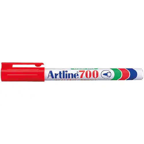 Artline Märkpenna Rund 700 Perm. 0,7 röd