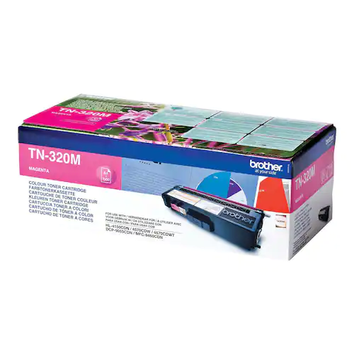 Brother Toner, 320M, magenta, singelförpackning, TN320M