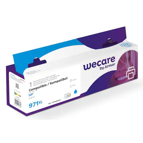 Wecare Bläckpatron 971XL cyan