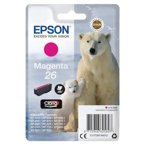 Epson Bläckpatron C13T26134012 Magenta