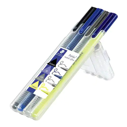 Staedtler Triplus® Mobile Office 34 paket med fineliner, mekanisk stiftpenna och överstrykningspenna