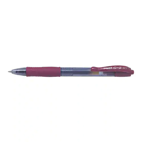 Pilot Gelpenna G-2 0,7 mörkröd