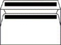 BONG Business Profile M5 - Kuvert - 155 x 220 mm - plånbok - öppen sida - självhäftande - 1 fönster - färgfodring - vit - 500 st