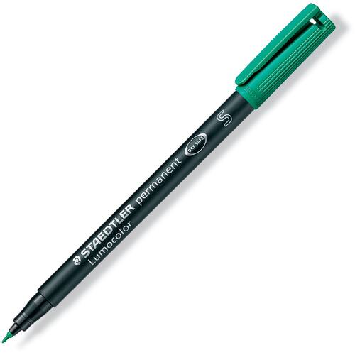 STAEDTLER Lumocolor Universalpenna Lumocolor® 313 permanent, extra tunn spets, 0,4 mm linjebredd, grön