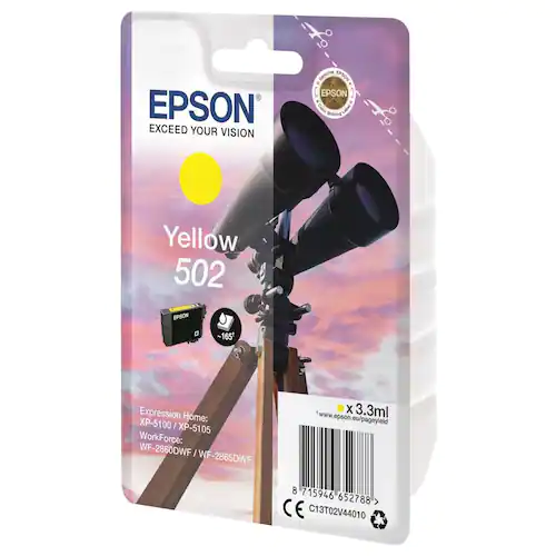 Epson Bläckpatron C13T02V44010 T502 Gul
