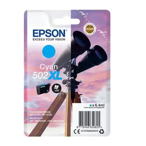 Epson Bläckpatron C13T02W24010 T502XL Cyan