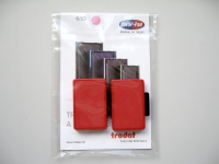 Stempelpude Trodat rød 2-pack 5204,5206,4206,4460 m.fl 6/56 - (2 stk.)