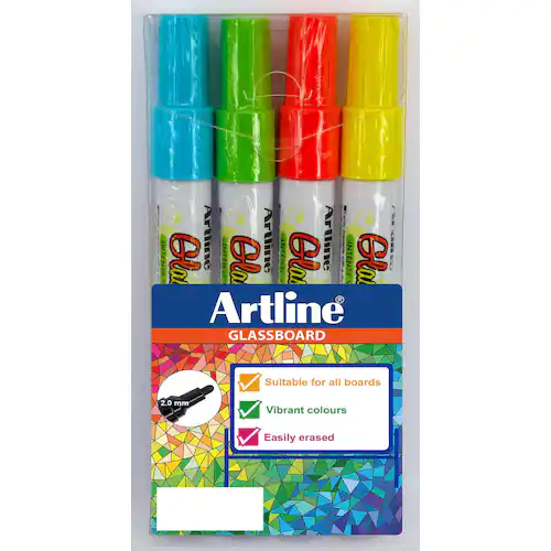 Artline Märkpenna glastavla ljusa