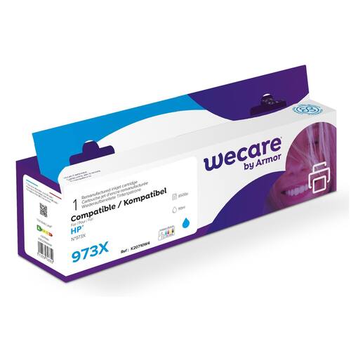 Wecare Bläckpatron 973X cyan
